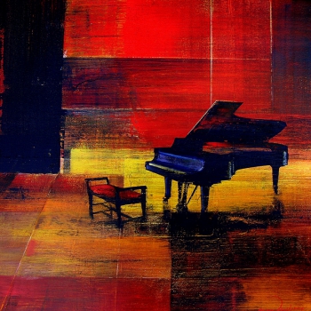 baby grand piano
800 x 800 mm acrylic on canvas    -  SOLD
