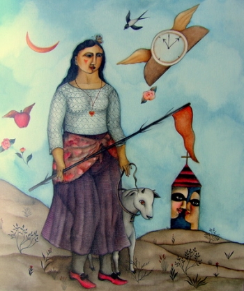 waiting for you
640 x 770 mm tempera on canvas   -   SOLD
